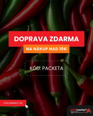 Objednaj si svoje obľúbené pálivé dobroty a získaj dopravu ZDARMA!🌶️🔥 Nezmeškaj túto štipľavú ponuku, objednaj ešte dnes!...