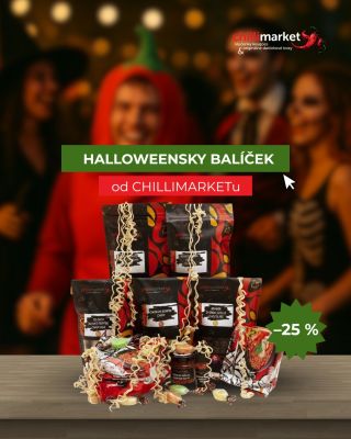 🔥 Preži Halloween, ak si trúfaš! Limitovaný balíček od CHILLIMARKETu páli viac než straší. 🌶️ 🔥 Halloweenska zľava až –25...